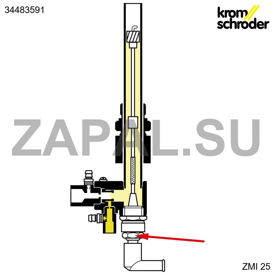 Электрод розжига M18x1,5 L50