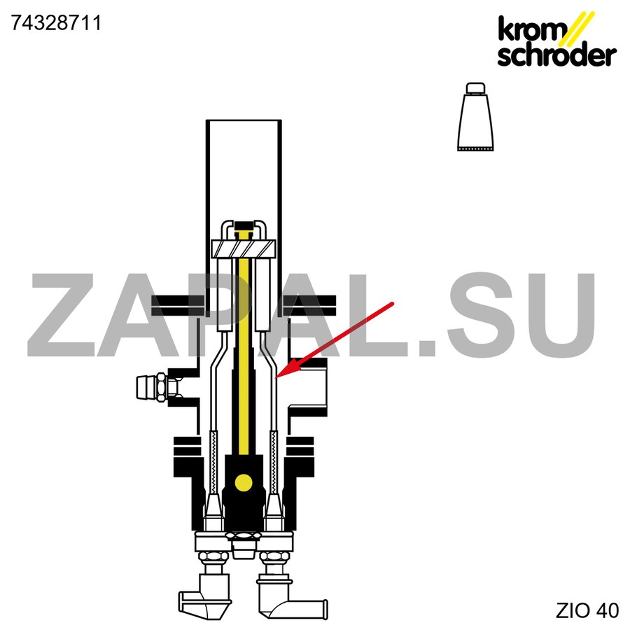 Электродный стержень ZIO 40 L35