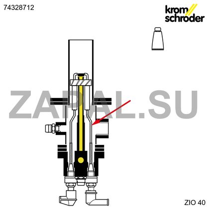 Электродный стержень ZIO 40 L135