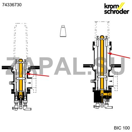 Электродный стержень BR 100 L935 открытый