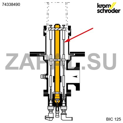 Электродный стержень BR 125 L385 открытый