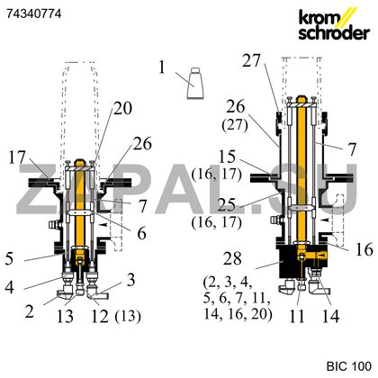 Электродный стержень BR 100 L485