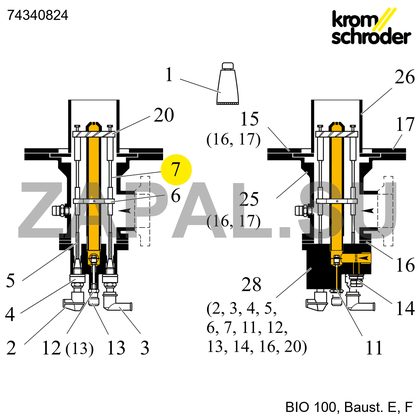 Электродный стержень BR 100 L585 открытый