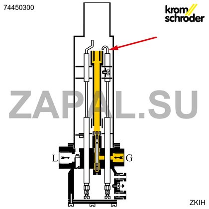 Стержень искрового электрода ZKIH L150