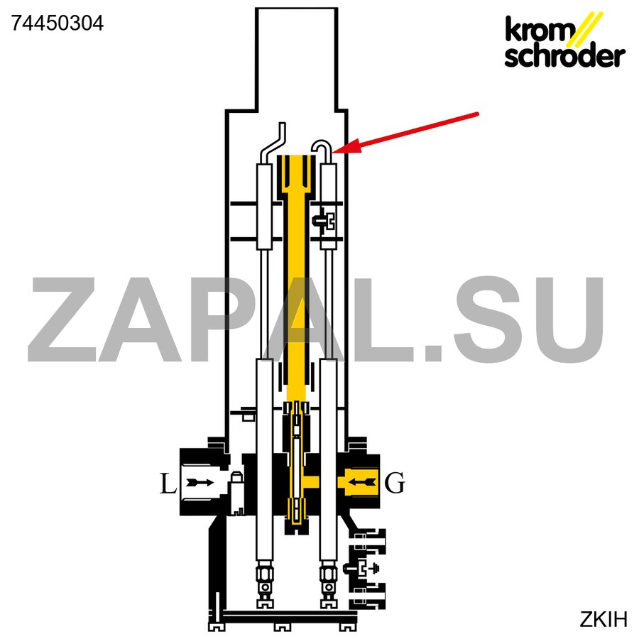 Стержень искрового электрода ZKIH L500