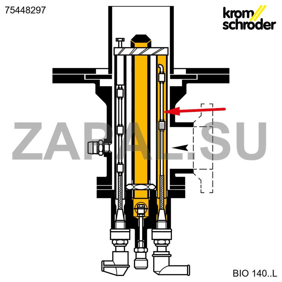 Электродный стержень BR 140 L335 W:235 горелка