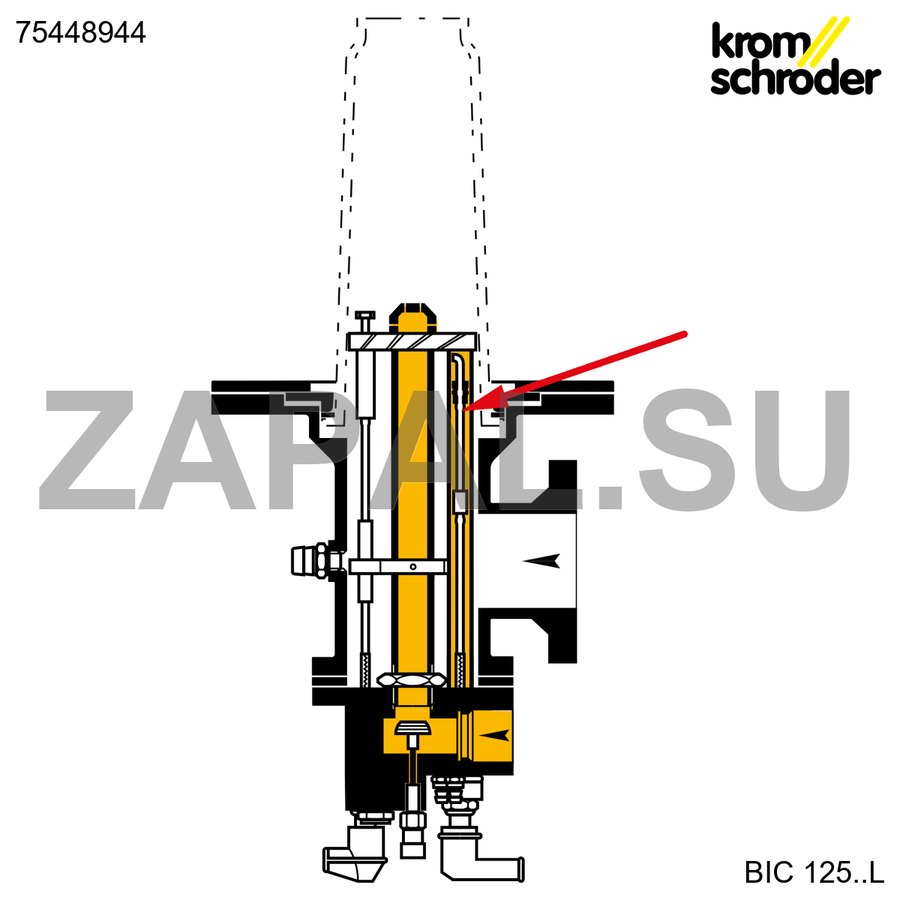 Электродный стержень BR 125 L435 горелка