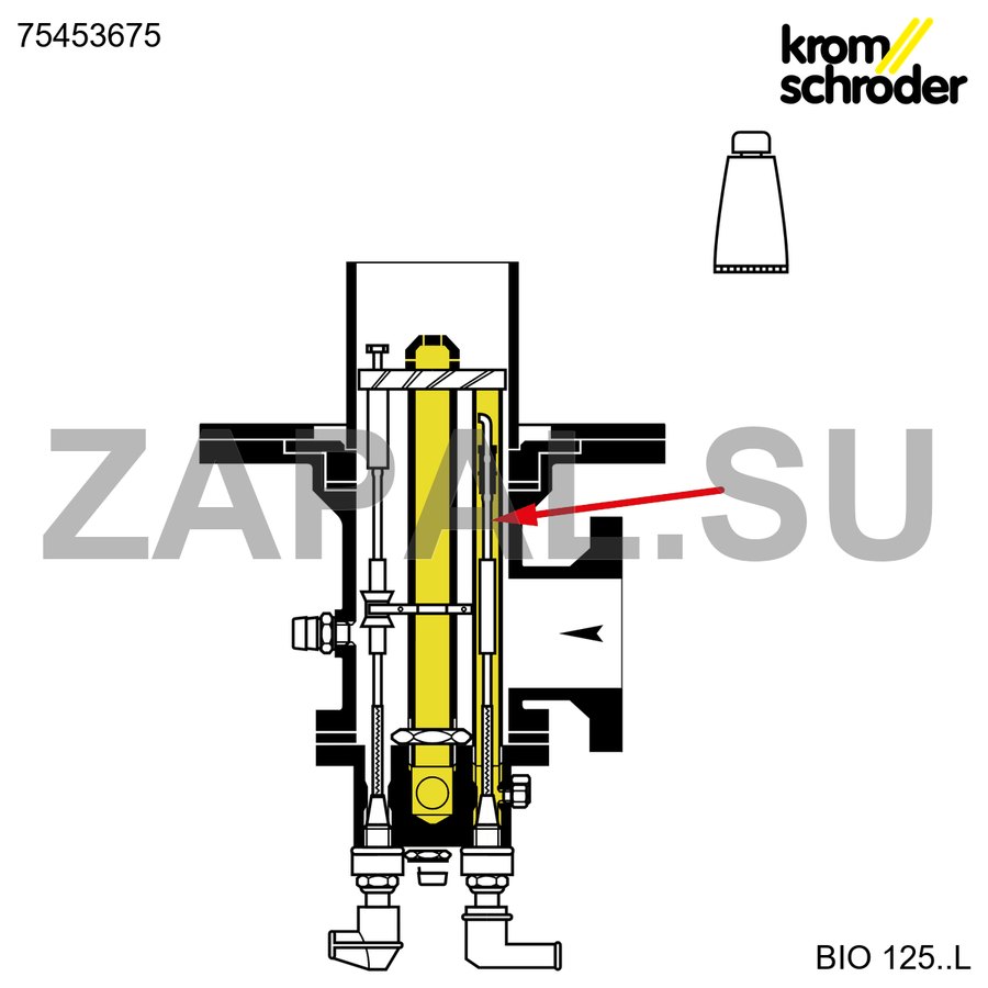 Электродный стержень BR 125 L85 горелка