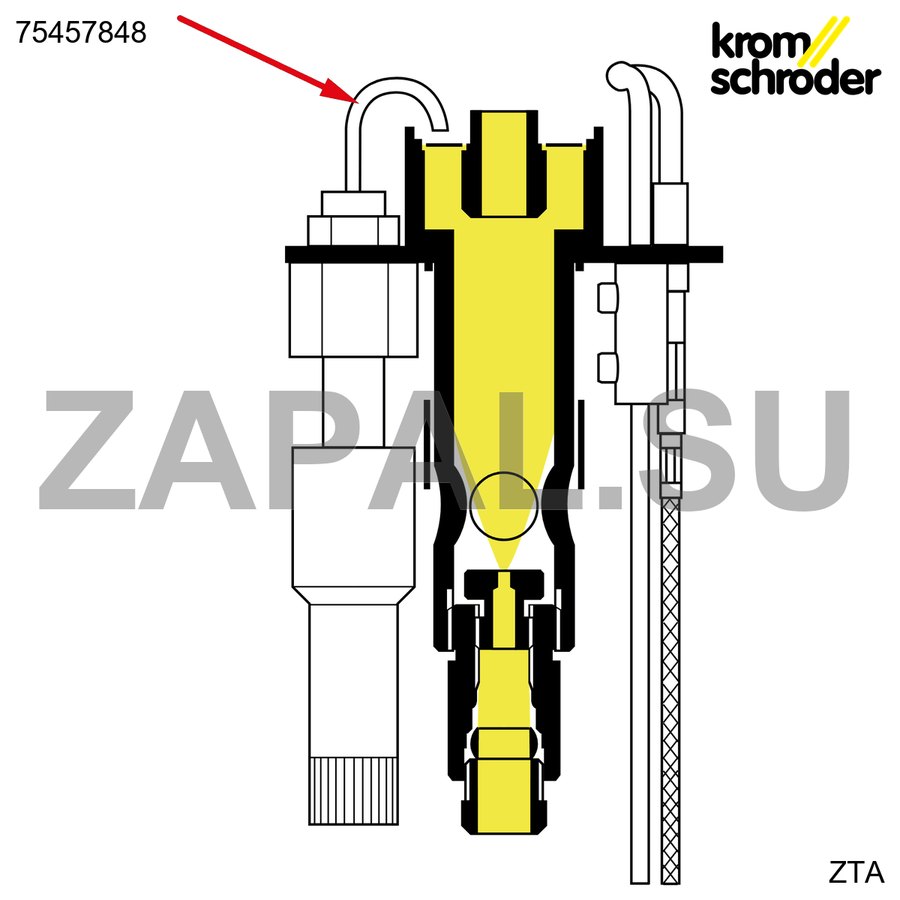 Искровой электрод ZTA