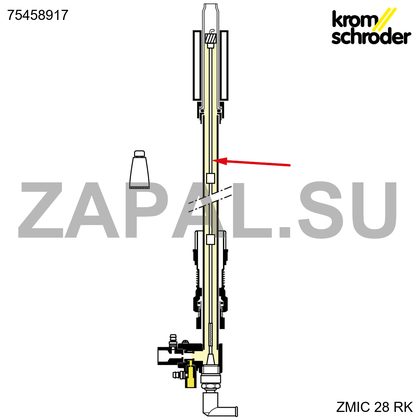 Электродный стержень ZMIC 28 L500 Z с подсветкой